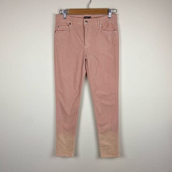 J. McLaughlin Watson Long Bottom Velvet Pant - Peach - Picture 2 of 8